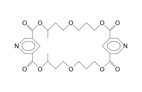 15,31-Diaza-4,26-dimethyl-3,7,11,19,23,27-hexaoxa-tricyclo(27.3.1.1/13,17/)tetratriacontahexaene-2,12,18,28-tetrone