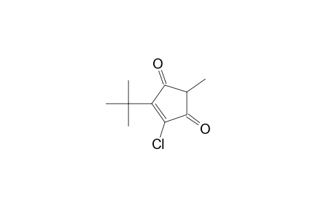 4-Cyclopentene-1,3-dione, 4-chloro-5-(1,1-dimethylethyl)-2-methyl-