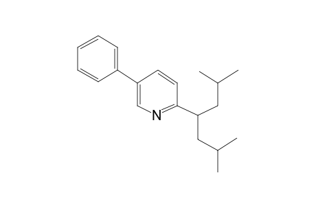 2-(1-isobutyl-3-methyl-butyl)-5-phenyl-pyridine