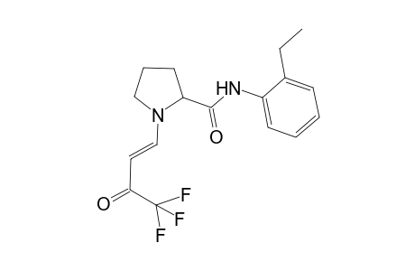 N-(2-ethylphenyl)-1-[(E)-4,4,4-trifluoro-3-keto-but-1-enyl]pyrrolidine-2-carboxamide