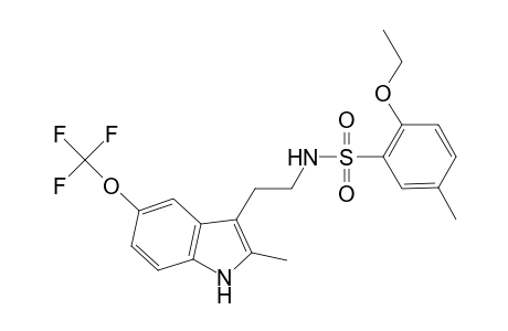 2-Ethoxy-5-methyl-N-{2-[2-methyl-5-(trifluoromethoxy)-1H-indol-3-yl]ethyl}benzenesulfonamide