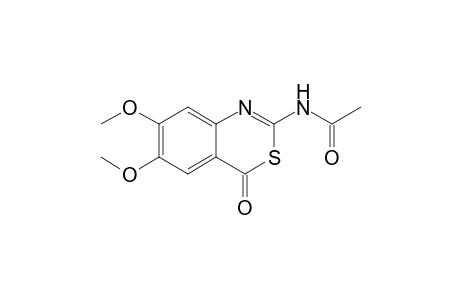 N-(4-keto-6,7-dimethoxy-3,1-benzothiazin-2-yl)acetamide
