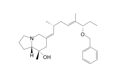 (6Z,8S,8aS)-6-[(2R,4E,6S)-6-(Benzyloxy)-2,5-dimethyl-4-octenylidene-8-methyloctahydro-8-indolizinol