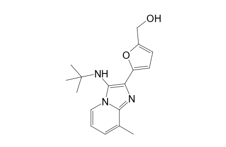 N-tert-Butyl-8-methyl-2-(5-hydroxymethylfuran-2-yl)imidazo[1,2-a]pyridin-3-amine