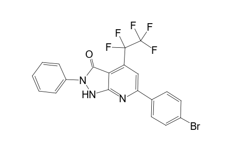 6-(4-Bromophenyl)-4-(perfluoroethyl)-2-phenyl-1H-pyrazolo[3,4-b]pyridin-3(2H)-one