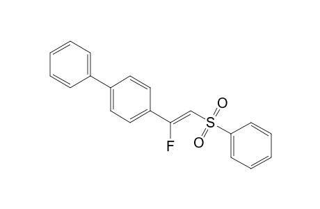 2-(4-Biphenylyl)-2-fluoroethenyl phenyl sulfone