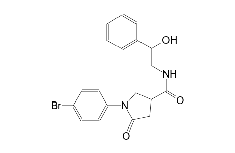 1-(4-bromophenyl)-N-(2-hydroxy-2-phenylethyl)-5-oxo-3-pyrrolidinecarboxamide