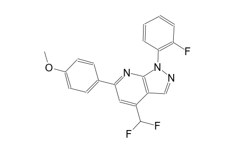 1H-pyrazolo[3,4-b]pyridine, 4-(difluoromethyl)-1-(2-fluorophenyl)-6-(4-methoxyphenyl)-