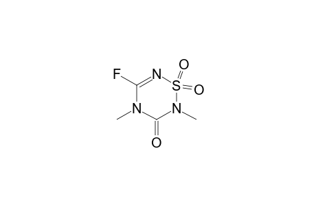 2H-1,2,4,6-Thiatriazin-3(4H)-one, 5-fluoro-2,4-dimethyl-, 1,1-dioxide