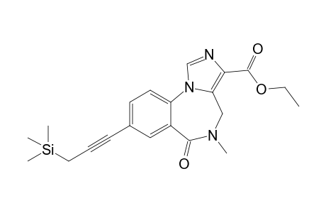Ethyl 8-[3-(Trimethylsilyl)propynyl]-5,6-dihydro-5-methyl-6-oxo-4H-imidazo[1,5-a][1,4]benzodiazepine-3-carboxylate