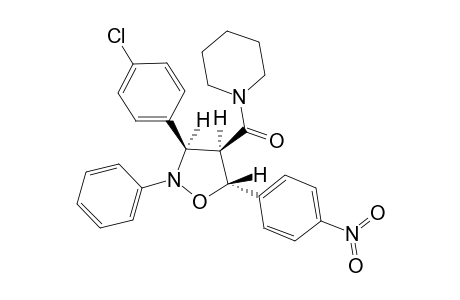 3RS-(3R*,4R*,5S*)-2-PHENYL-3-(4-CHLOROPHENYL)-5-(4-NITROPHENYL)-4-PIPERIDINYLOXO-ISOXAZOLIDINE