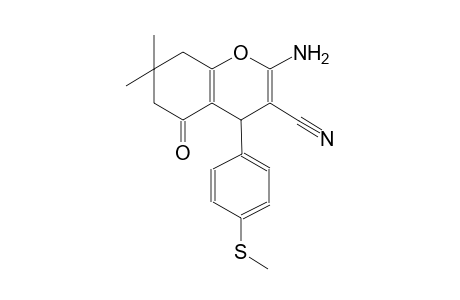 4H-1-benzopyran-3-carbonitrile, 2-amino-5,6,7,8-tetrahydro-7,7-dimethyl-4-[4-(methylthio)phenyl]-5-oxo-
