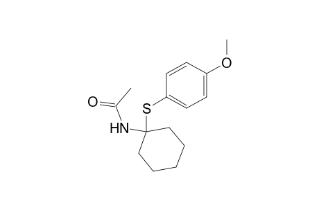 2-Acetamido-2-[(4-methoxyphenyl)thio]cyclohexane