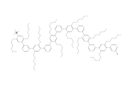 3'-Iodo-5-trimethylsilylhexa[1-(1,4-dihexylphenyl)benzene]