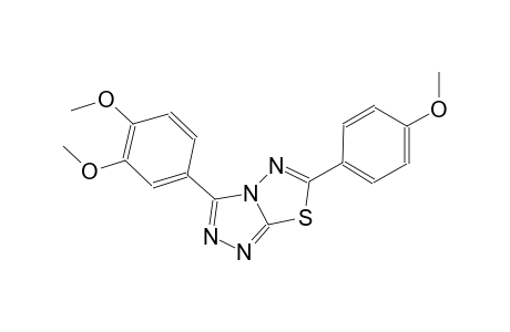 3-(3,4-dimethoxyphenyl)-6-(4-methoxyphenyl)[1,2,4]triazolo[3,4-b][1,3,4]thiadiazole