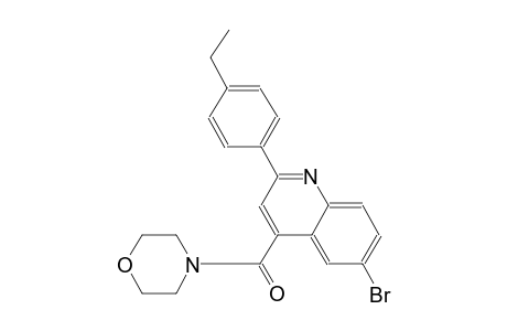 6-bromo-2-(4-ethylphenyl)-4-(4-morpholinylcarbonyl)quinoline