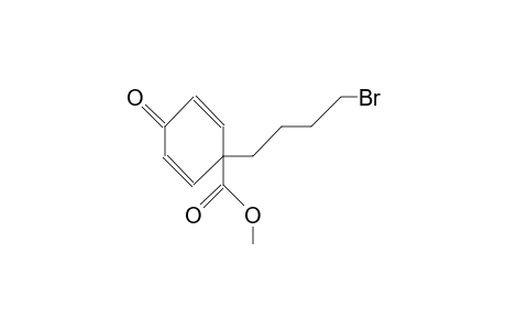 1-(4-Bromo-butyl)-cyclohexa-2,5-dien-4-one-1-carboxylic acid, methyl ester