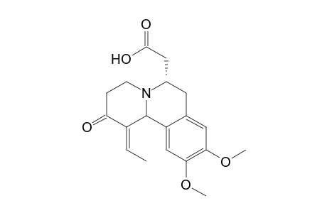 (6S,11bRS)-6-(Carboxymethyl)-9,10-dimethoxy-1(E)-ethylidene-2-oxo-1,3,4,6,7,11b-hexahydrobenzo[a]quinolizine
