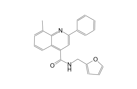 N-(2-furylmethyl)-8-methyl-2-phenyl-4-quinolinecarboxamide
