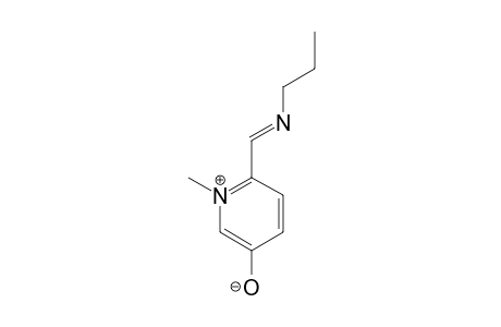 6-(N-PROPYL)-CARBIMINO-1-,ETHYL-PYRIDINIUM-3-OLATE