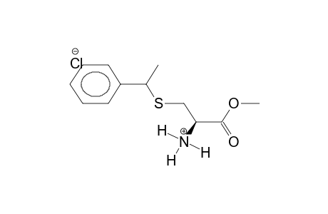 METHYL S-ALPHA-METHYLBENZYL-L-CYSTEINATE, HYDROCHLORIDE