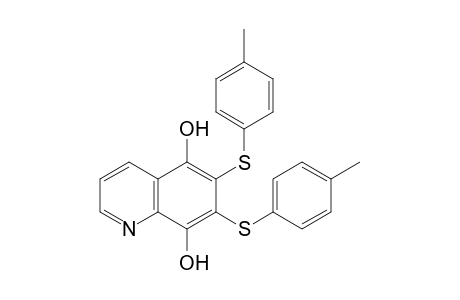 6,7-bis(p-tolylthio)-5,8-quinolinediol