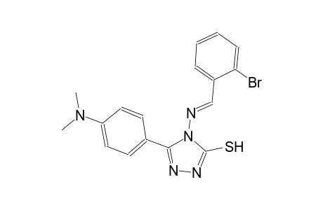 4-{[(E)-(2-bromophenyl)methylidene]amino}-5-[4-(dimethylamino)phenyl]-4H-1,2,4-triazole-3-thiol