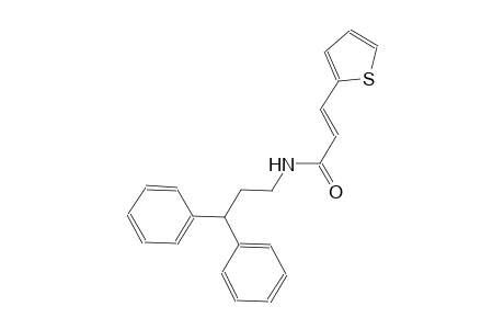 (2E)-N-(3,3-diphenylpropyl)-3-(2-thienyl)-2-propenamide