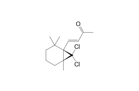 7,7-DICHLORO-2,5,6-TRIMETHYL-1-(3-OXO-1-BUTENYL)-BICYCLO-[4,1,0]-HEPTANE
