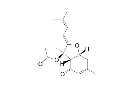 4(2H)-Benzofuranone, 3-(acetyloxy)-3,3a,7,7a-tetrahydro-3,6-dimethyl-2-(3-methyl-2-butenylidene)-, [3R-(2Z,3.alpha.,3a.beta.,7a.beta.)]-