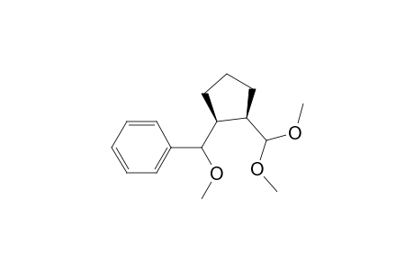 cis-2-(methoxyphenylmethyl)cyclopentane-1-carboxaldehyde Dimethyl Acetal