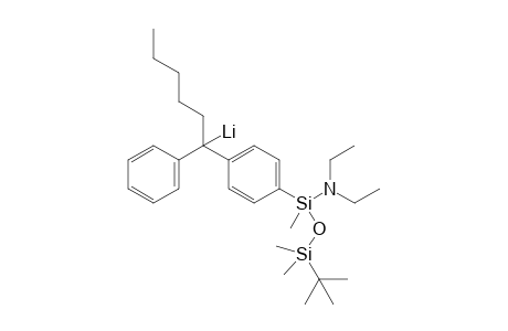 [1-[4-[[tert-butyl(dimethyl)silyl]oxy-(diethylamino)-methyl-silyl]phenyl]-1-phenyl-hexyl]lithium