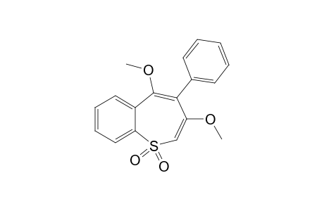 1-Benzothiepin, 3,5-dimethoxy-4-phenyl-, 1,1-dioxide