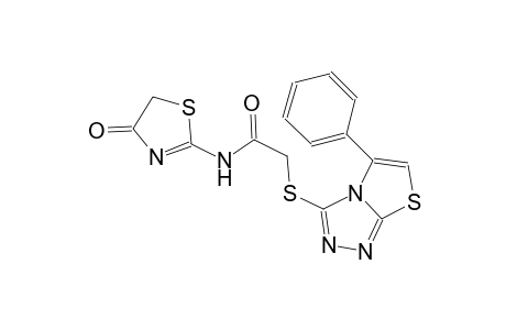 N-(4-oxo-4,5-dihydro-1,3-thiazol-2-yl)-2-[(5-phenyl[1,3]thiazolo[2,3-c][1,2,4]triazol-3-yl)sulfanyl]acetamide