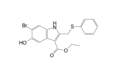 ethyl 6-bromo-5-hydroxy-2-[(phenylsulfanyl)methyl]-1H-indole-3-carboxylate