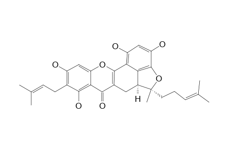 ARTORIGIDIN_B;(5-S)-5,6-DIHYDRO-1,3,8,10-TETRAHYDROXY-9-(3-METHYL-2-BUTENYL)-5-[(1-R)-1-METHYL-1-(3-METHYL-2-BUTENYL)]-7-H-BENZOFURO