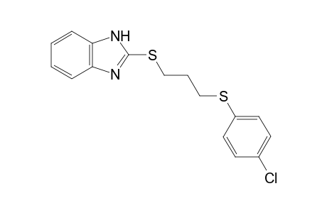 2-((3-((4-Chlorophenyl)thio)propyl)thio)-1H-benzo[d]imidazole