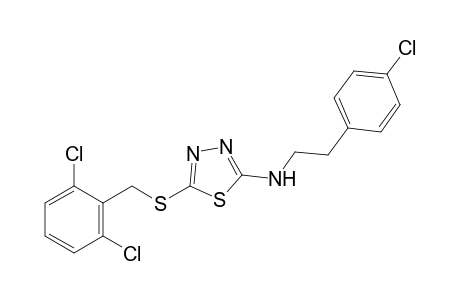 2-[(p-chlorophenethyl)amino]-5-[(2,6-dichlorobenzyl)thio]-1,3,4-thiazole