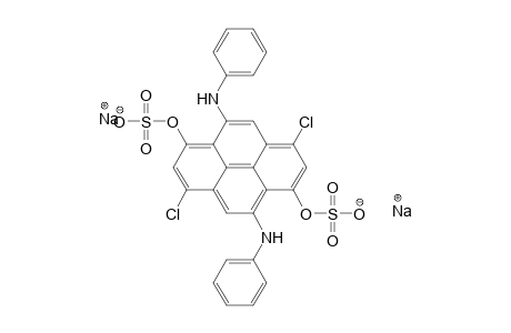 Disodium 5,10-dianilino-3,8-dichloro-6-(sulfonatooxy)-1-pyrenyl sulfate