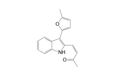 (3Z)-4-[3-(5-Methylfuran-2-yl)-1H-indol-2-yl]but-3-en-2-one