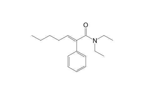 (E)-N,N-Diethyl-2-phenylhept-2-enamide