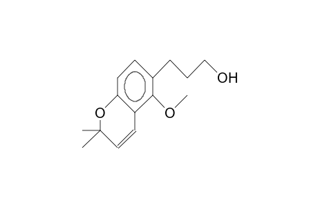 3-(2'-Methoxy-6',6'-dimethyl-pyrano(2',3':4',3')phenyl)-propanol