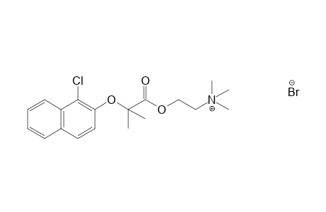 choline bromide, 2-[(1-chloro-2-naphthyl)oxy]-2-methylpropionate
