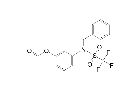Methanesulfonamide, N-[3-(acetyloxy)phenyl]-1,1,1-trifluoro-N-(phenylmethyl)-
