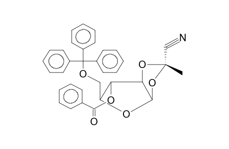 3-O-BENZOYL-5-O-TRITYL-1,2-O-[1-(ENDO-CYANO)ETHYLIDENE]-BETA-L-ARABINOFURANOSE