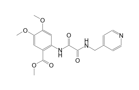 benzoic acid, 2-[[1,2-dioxo-2-[(4-pyridinylmethyl)amino]ethyl]amino]-4,5-dimethoxy-, methyl ester