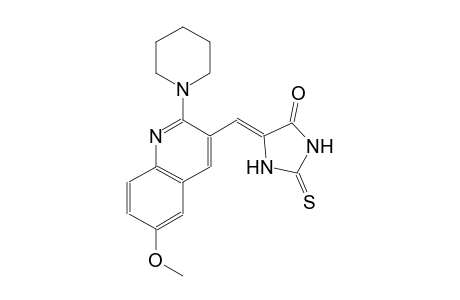 4-imidazolidinone, 5-[[6-methoxy-2-(1-piperidinyl)-3-quinolinyl]methylene]-2-thioxo-, (5Z)-