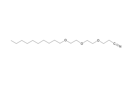 PROPIONITRILE, 3-/2-/2-/DECYLOXY/- ETHOXY/ETHOXY/-,