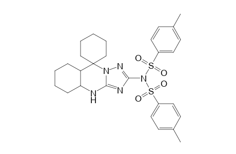 2'-(bis[(4-Methylphenyl)sulfonyl]amino)-4a',5',6',7',8',8a'-hexahydro-4'H-spiro[cyclohexane-1,9'-[1,2,4]triazolo[5,1-b]-quinazoline]