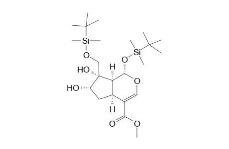 Methyl (1S,5S,7S,8R,9S)-1-(t-Butyldimethylsilyloxy)-8-[(t-butyldimethylsilyloxy)methyl]-7,8-dihydroxy-2-oxabicyclo[4.3.0]non-3-ene-4-carboxylate